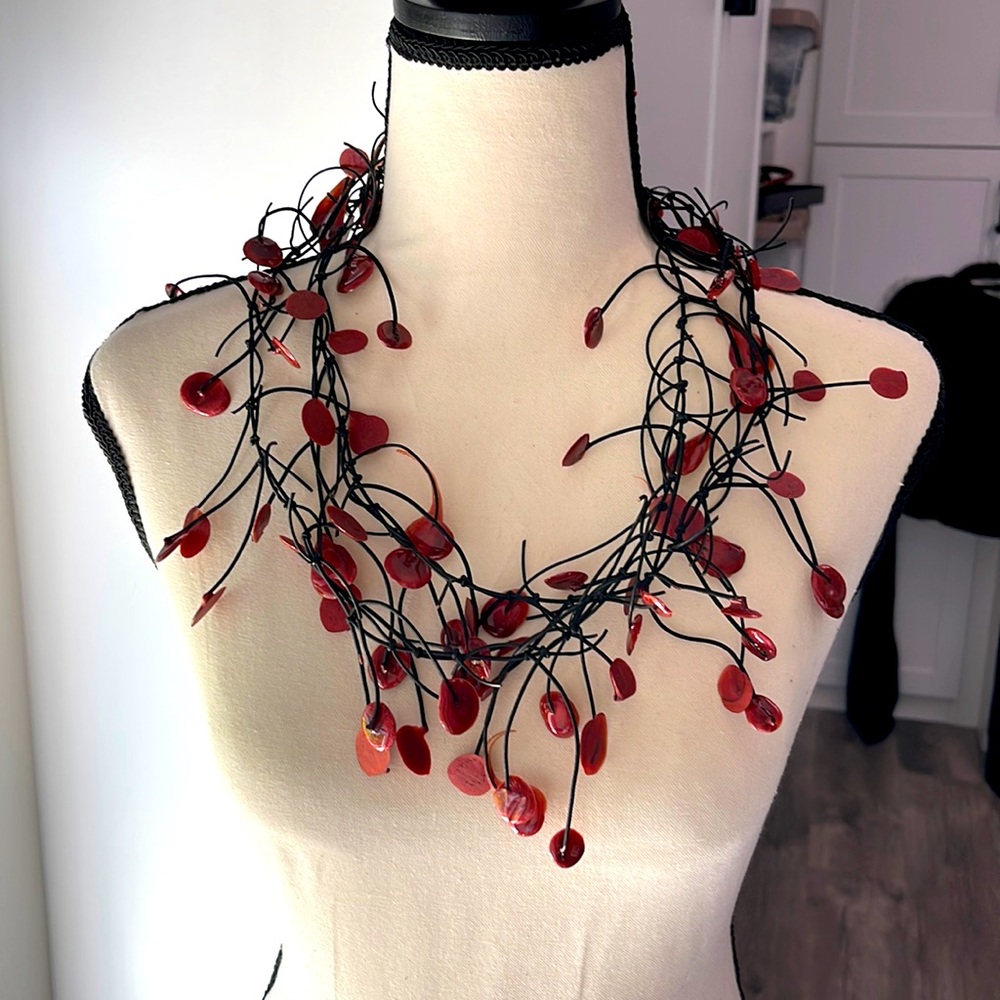 Whimsical, Artsy Stretch Necklace